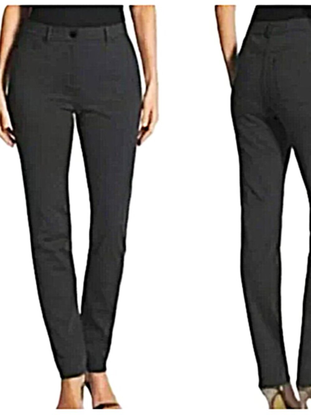 Chico's So Slimming Peyton Dark Gray Ponte Knit Tapered pants size 2.5